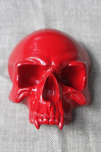 Настенное панно &quot; Red Devil Skull&quot; ( Злой Череп Красный)